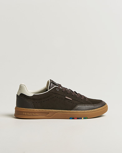 PS Paul Smith Hillstar Suede/Leather Sneaker Dark Brown – Marron