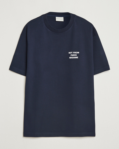 Drôle de Monsieur Slogan T-Shirt Navy – Bleu