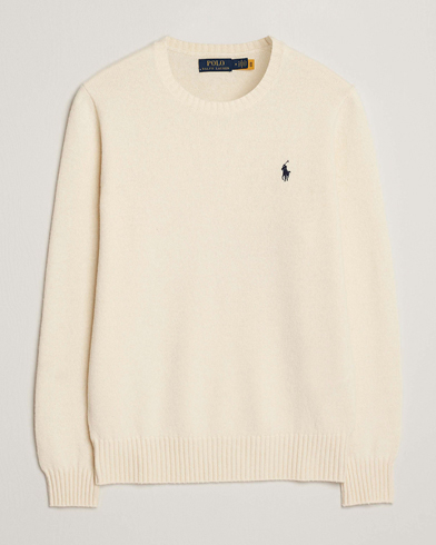 Polo Ralph Lauren Wool/Cashmere Crew Neck Andover Cream – Blanc