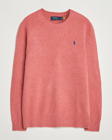 Polo Ralph Lauren Wool/Cashmere Crew Neck Strawberry Gelato – Rose