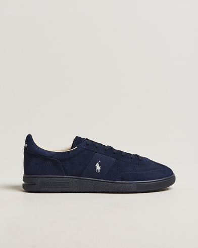 Polo Ralph Lauren Bedford Suede Sneaker Tonal Navy – Bleu