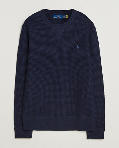 Polo Ralph Lauren Cotton/Wool Pullover Hunter Navy – Bleu