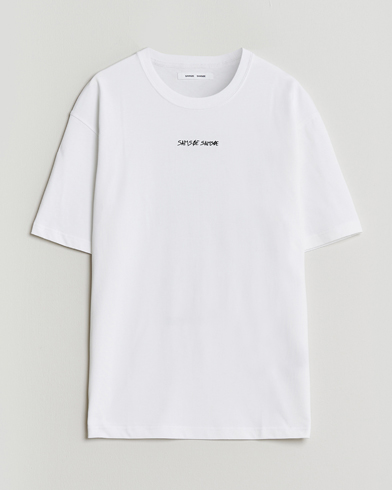 Samsøe Samsøe Dinner Printed Crew Neck T-Shirt White – Blanc
