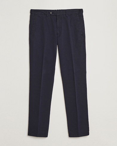 Oscar Jacobson Danwick Cotton Trousers Navy – Bleu