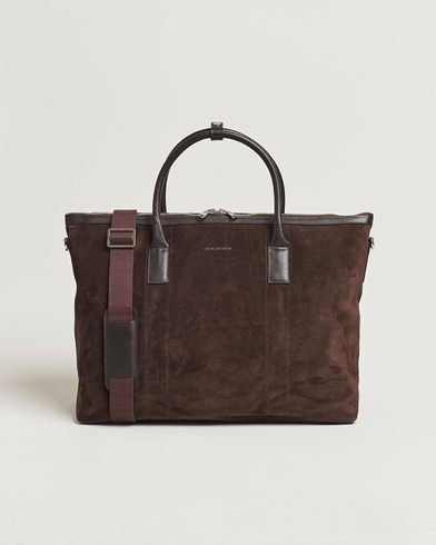 Oscar Jacobson Weekend Bag Soft Leather Chocolate Brown – Marron