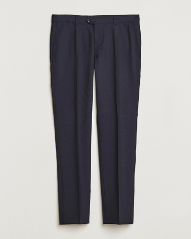 Oscar Jacobson Denz Wool Trousers Navy – Bleu