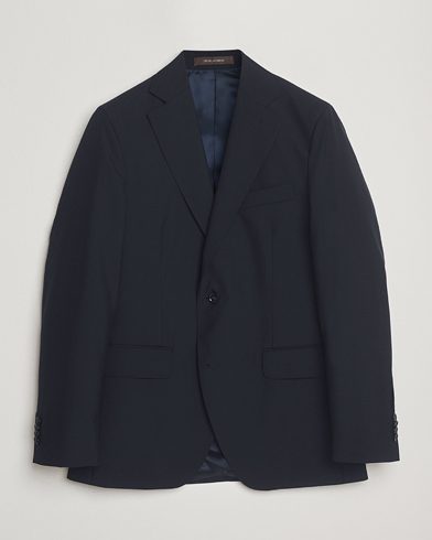 Oscar Jacobson Fogerty Wool Blazer Navy – Bleu