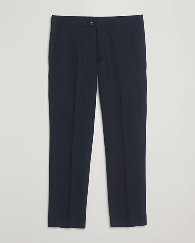 Oscar Jacobson Dandy Wool Trousers Navy – Bleu