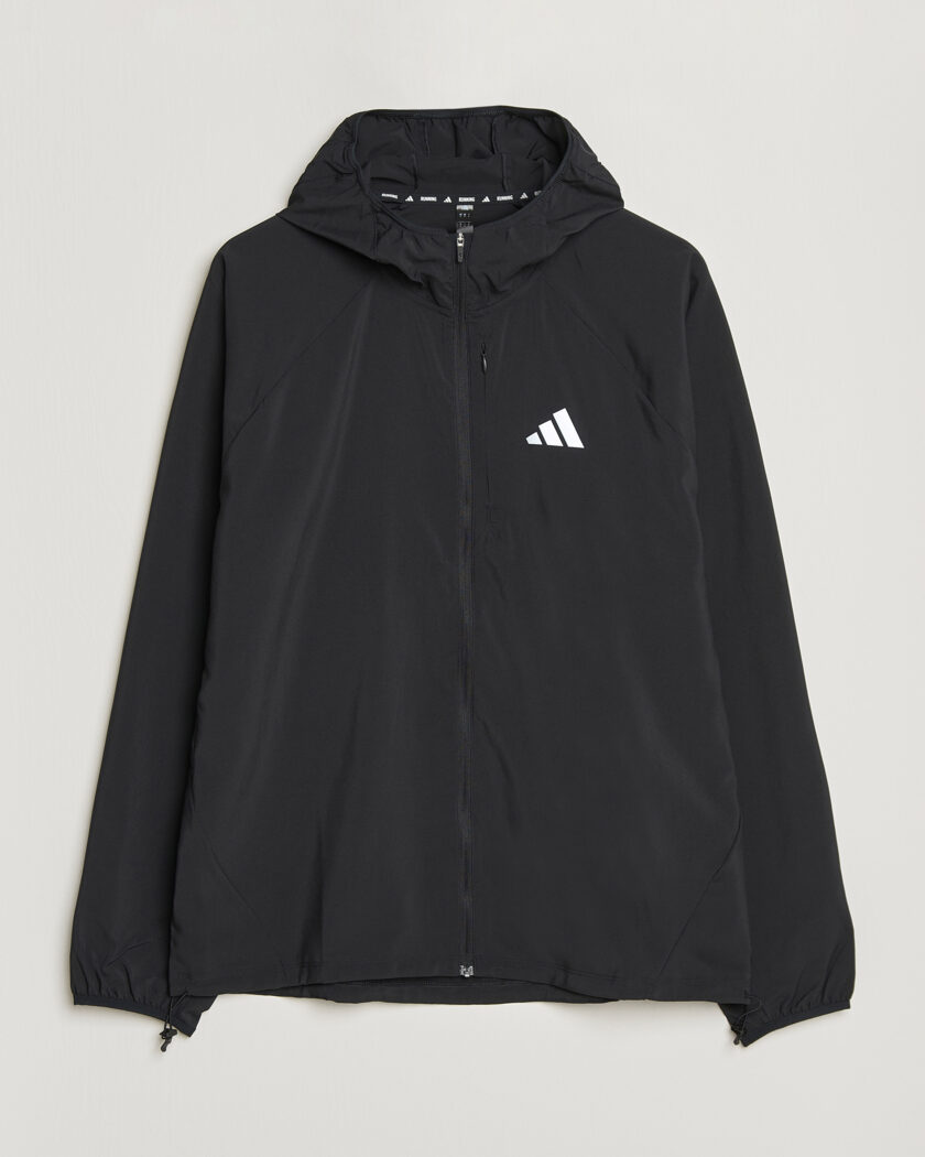 adidas Performance Running Hooded Jacket Black – Noir