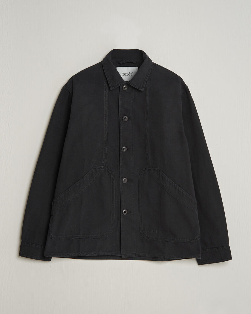 Forét Berry Canvas Overshirt Black – Noir