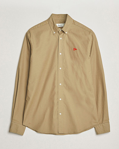 Forét Flag Regular Fit Oxford Shirt Khaki – Marron