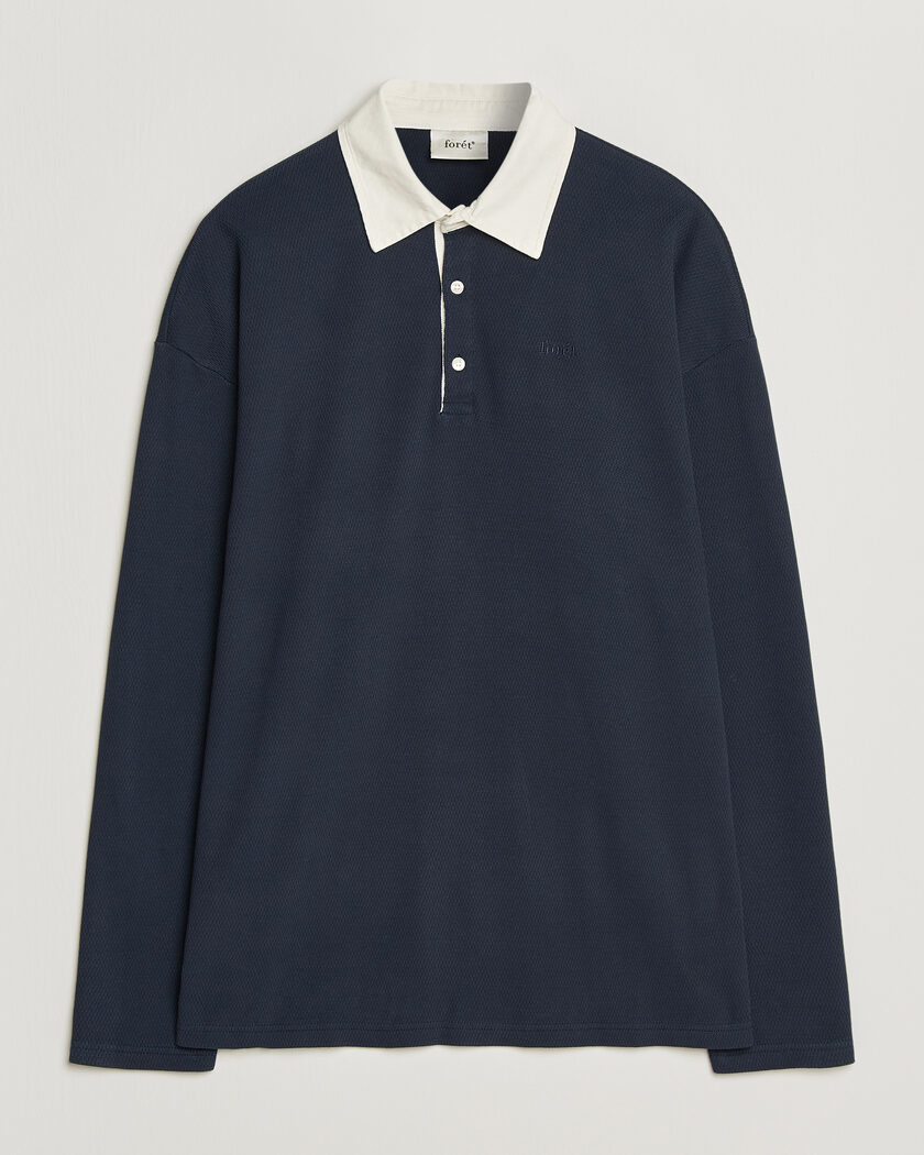 Forét Match Rugby Structured Sweatshirt Navy – Bleu