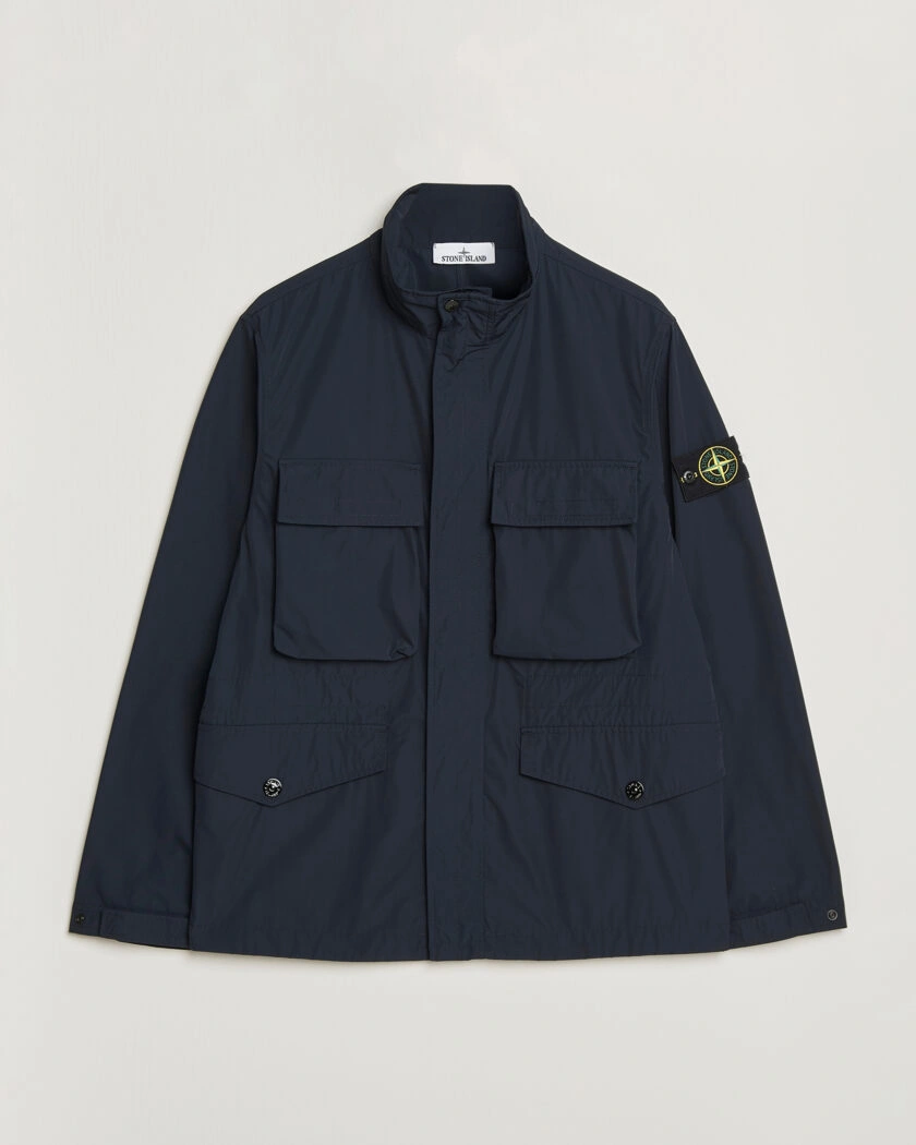 Stone Island Micro Twill Field Jacket Navy – Bleu