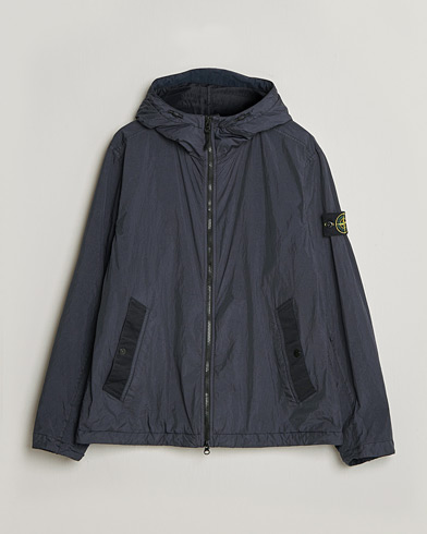 Stone Island Crinkle Reps Padded Hood Jacket Navy – Bleu