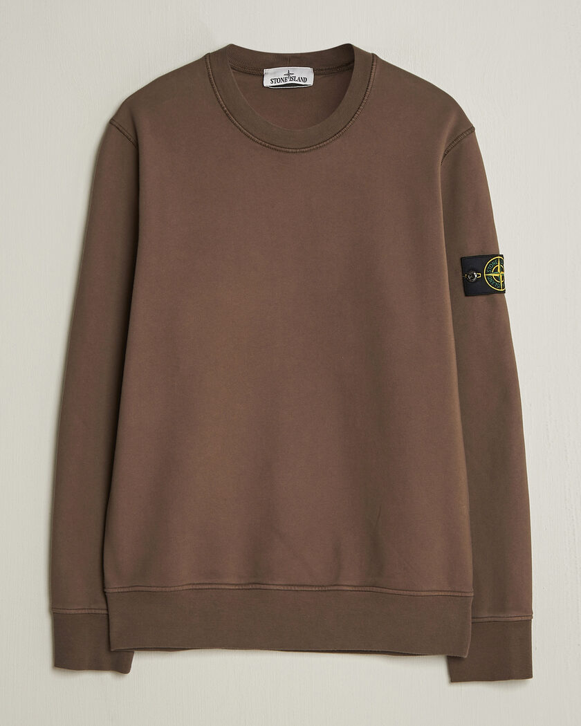 Stone Island Garment Dyed Fleece Sweatshirt Umber – Marron