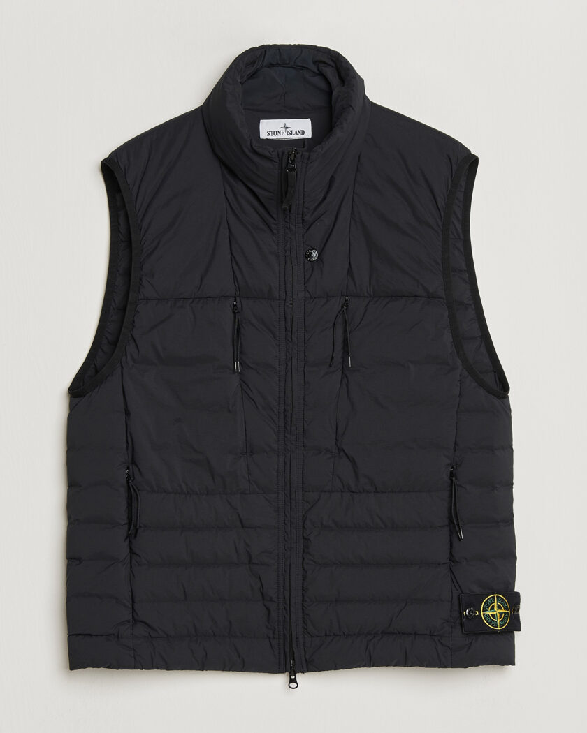 Stone Island Nylon Down Vest Black – Noir