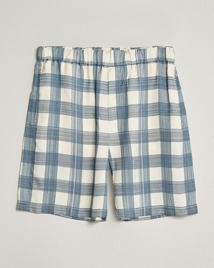 Jil Sander Vichy Check Shorts Blue/White – Multicolore