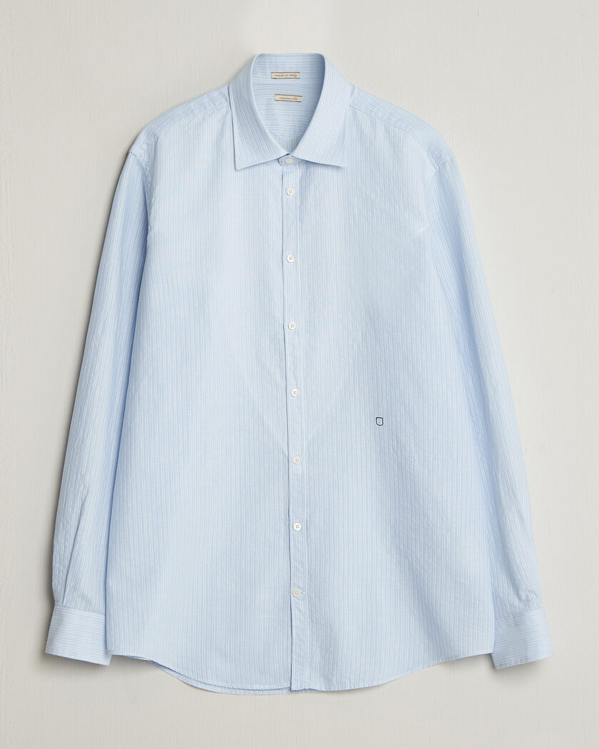 Massimo Alba Genova Striped Shirt Sky Blue – Bleu