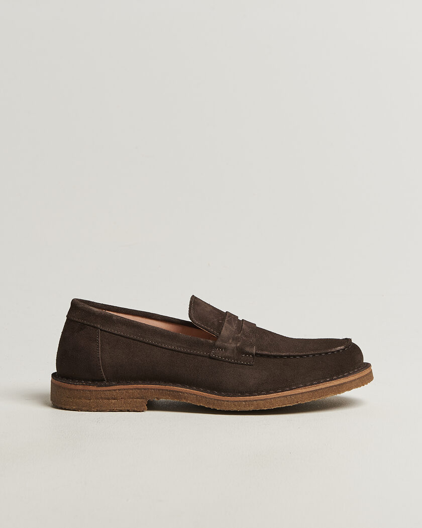 Astorflex Mokaflex Loafers Dark Brown Suede – Marron