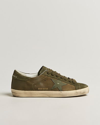 Golden Goose Super-Star Sneakers Olive Night – Vert