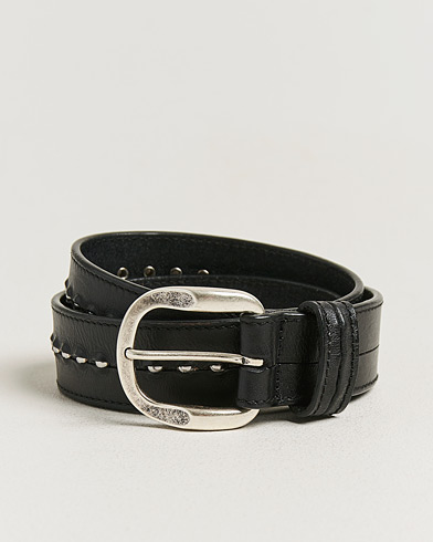 Golden Goose Studded Leather Belt Black – Noir