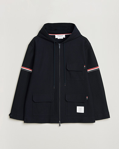 Thom Browne Tech Twill Field Jacket Navy – Bleu