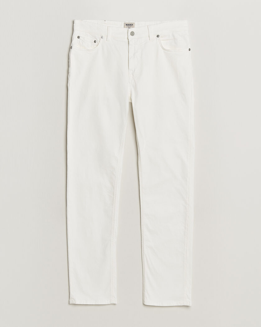Morris James Brushed 5-Pocket Jeans Off White – Blanc