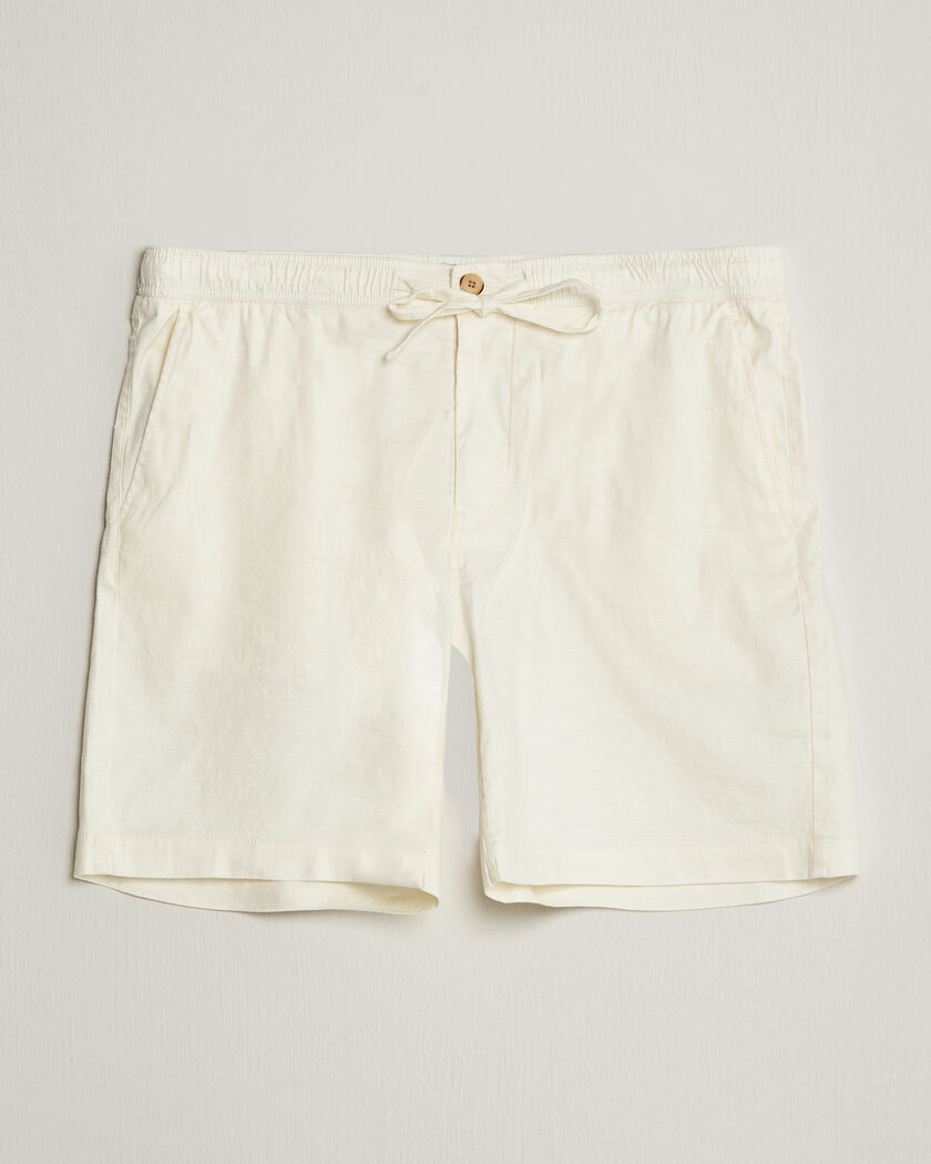 Morris Fenix Linen Shorts Off White – Blanc