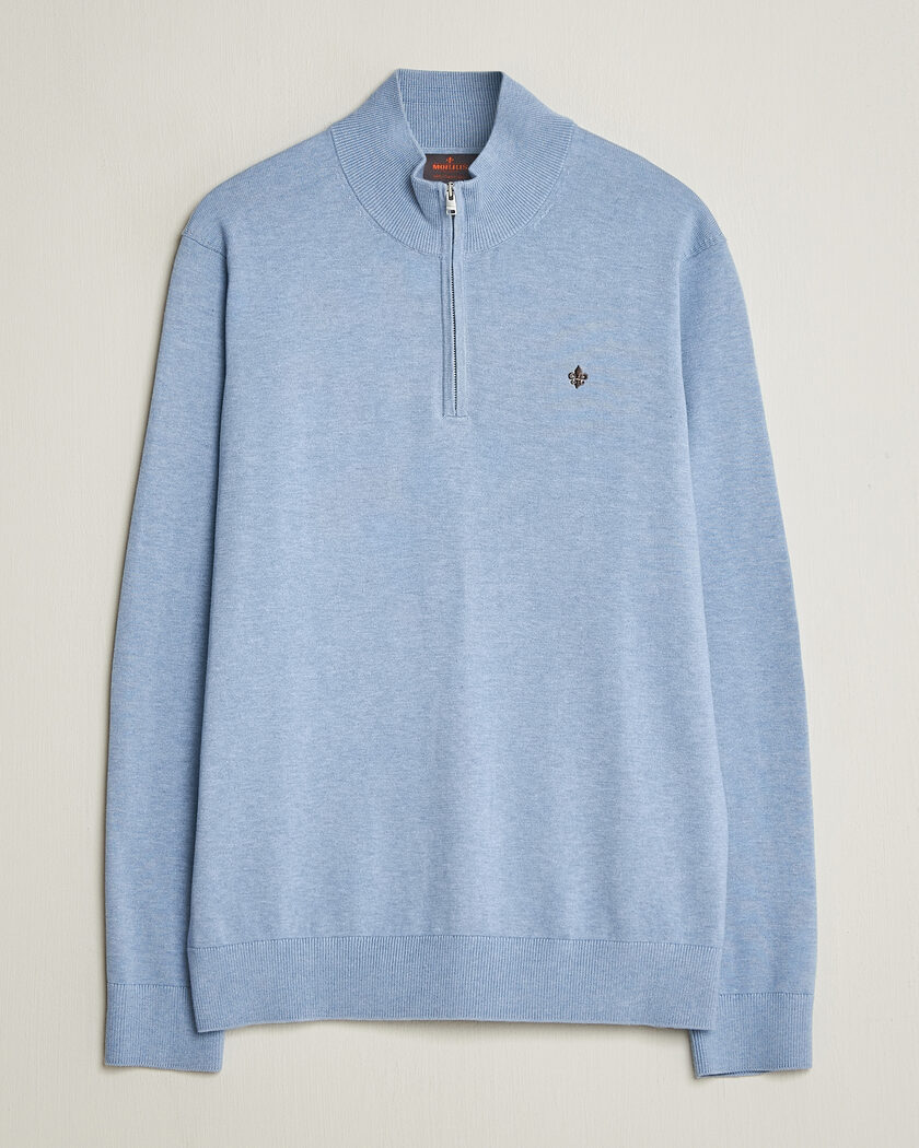Morris Riley Half-Zip Light Blue – Bleu