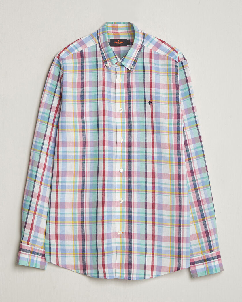 Morris Preppy Check Linen Shirt Multi – Multicolore