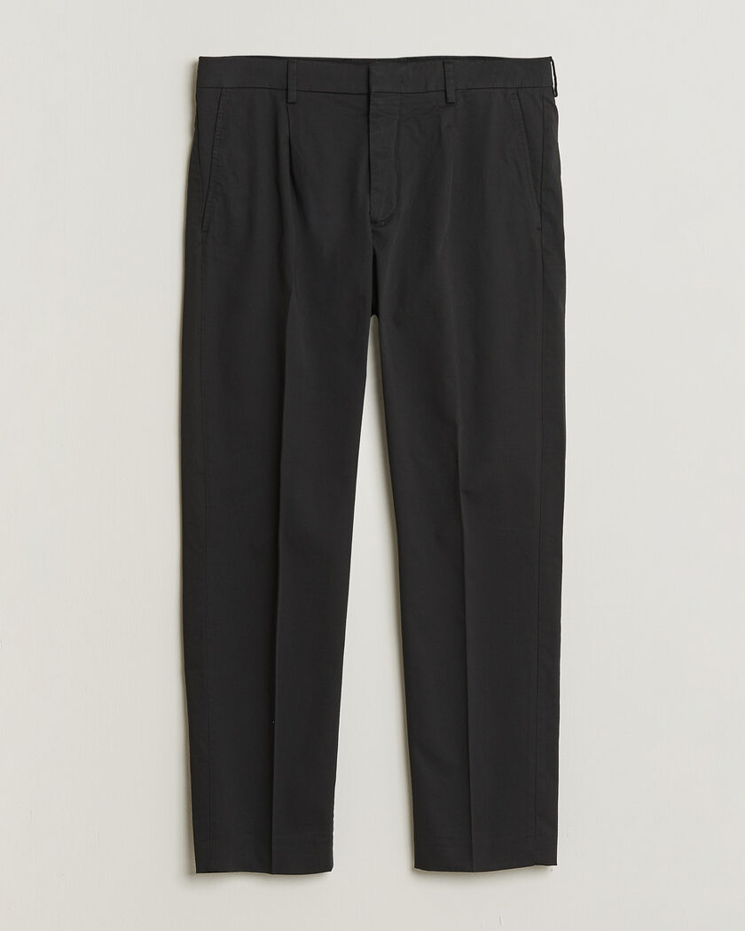 NN07 Bill Pleated Trousers Black – Noir