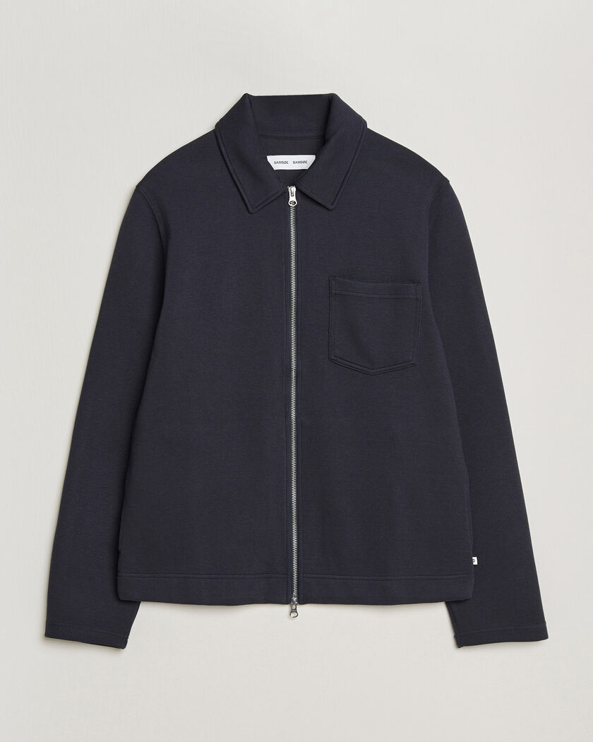 Samsøe Samsøe Hannes Full Zip Salute Navy – Bleu