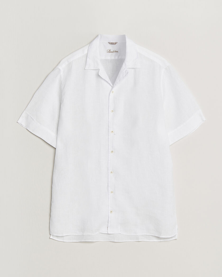 Stenströms Short Sleeve Linen Shirt White – Blanc