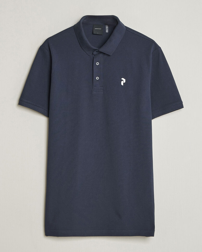 Peak Performance Classic Cotton Polo Blue Shadow – Bleu