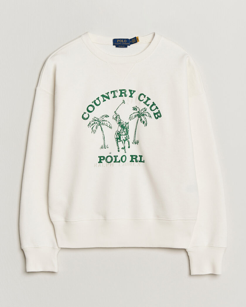Polo Ralph Lauren Vintage Fleece Sweatshirt Nevis – Blanc