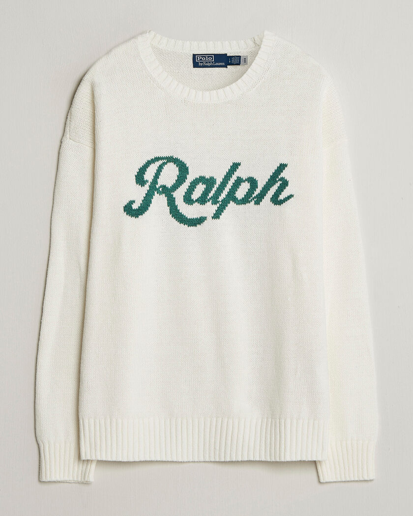 Polo Ralph Lauren Linen Blend Sweater Deckwash White – Blanc