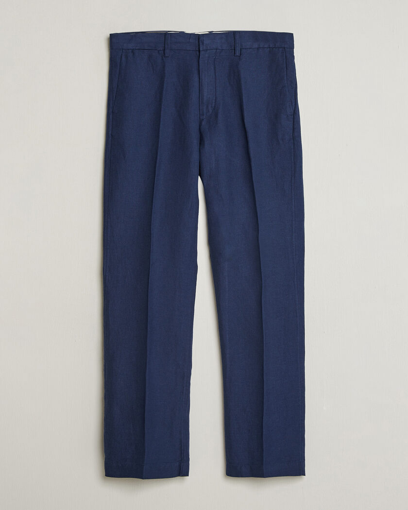 Polo Ralph Lauren Cotton Linen Pants Newport Navy – Bleu