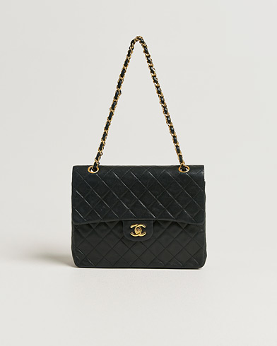 Chanel Pre-Owned Classic Double Flap Medium Lambskin Black – Noir