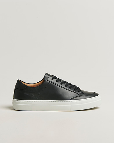 J.Lindeberg Art Signature Leather Sneaker Black – Noir
