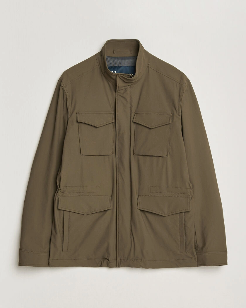 Herno Soft Nylon Field Jacket Military – Vert