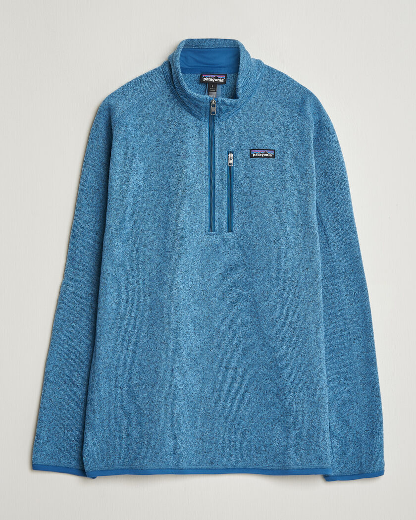 Patagonia Better Sweater Half Zip Fleece Jacket Aquatic Blue – Bleu