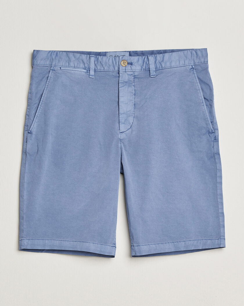 Gant Regular Sunfaded Shorts Faded Denim – Bleu