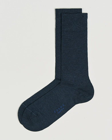 Falke Happy 2-Pack Cotton Socks Navy Melange – Bleu