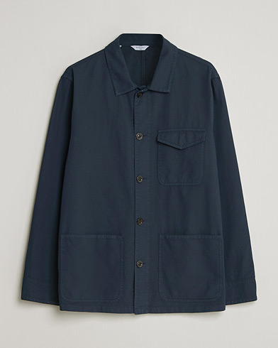 Boglioli Cotton Gabardine Work Jacket Navy – Bleu