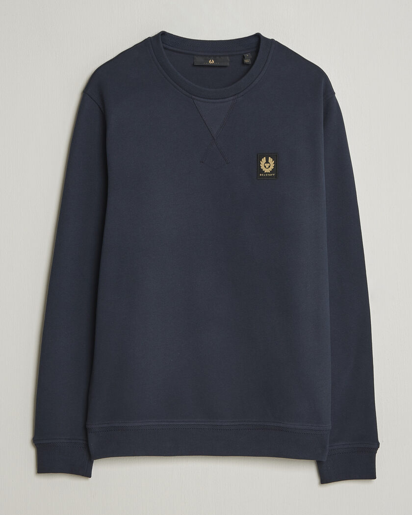 Belstaff Signature Crew Neck Sweatshirt Dark Ink – Bleu