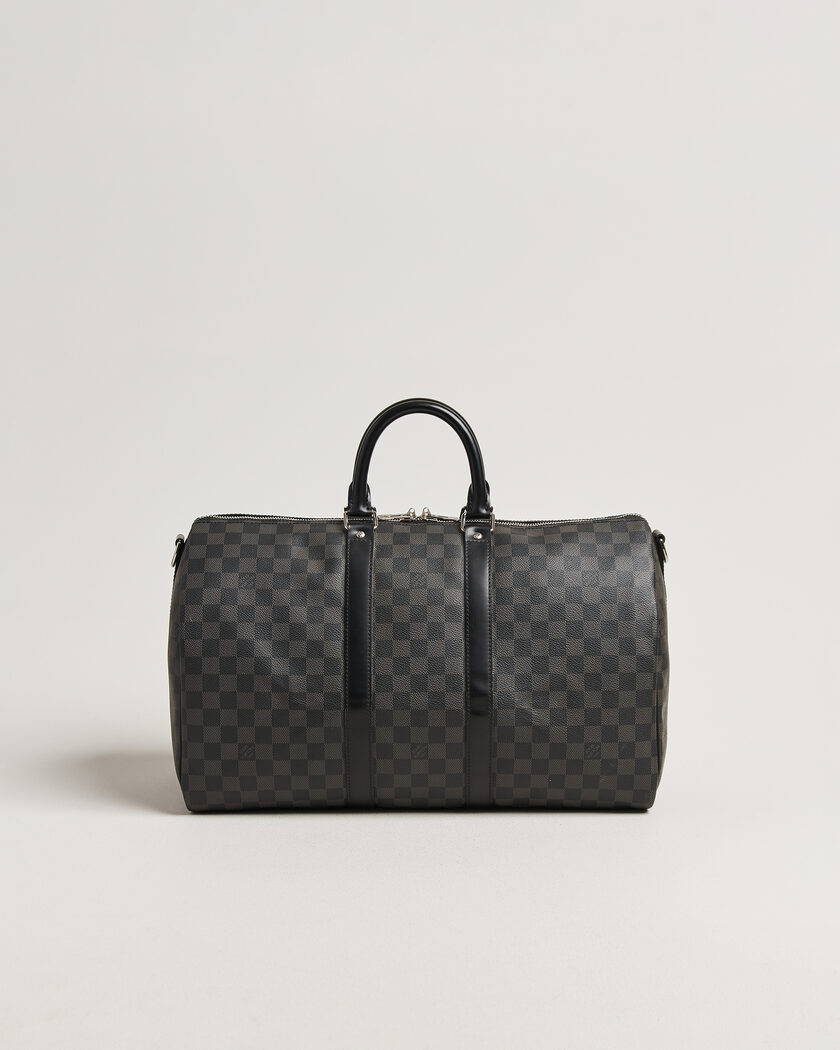 Louis Vuitton Pre-Owned Keepall Bandouliére 45 Damier Graphite – Gris