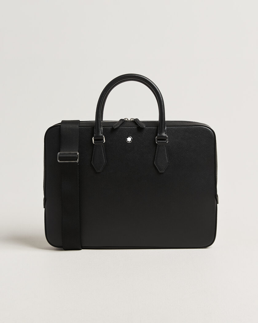 Montblanc Thin Sartorial Leather Briefcase Black – Noir