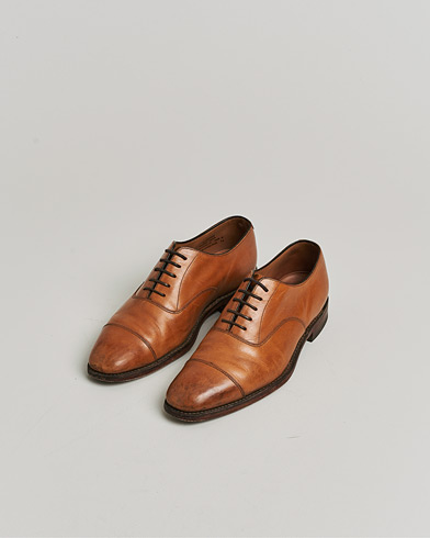 Pre-owned Loake 1880 Aldwych Oxford Tan Burnished Calf UK6 - EU40 – Marron