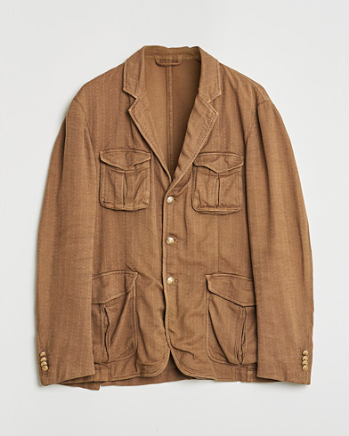 Pre-owned Altea Safari Blazer Camel Brown 52 – Marron