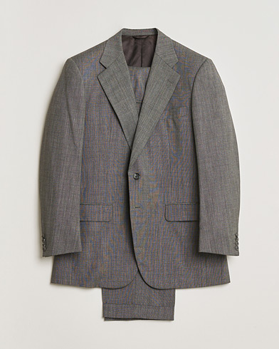 Pre-owned Burberry Vintage Wool Suit Grey Melange 50 – Gris
